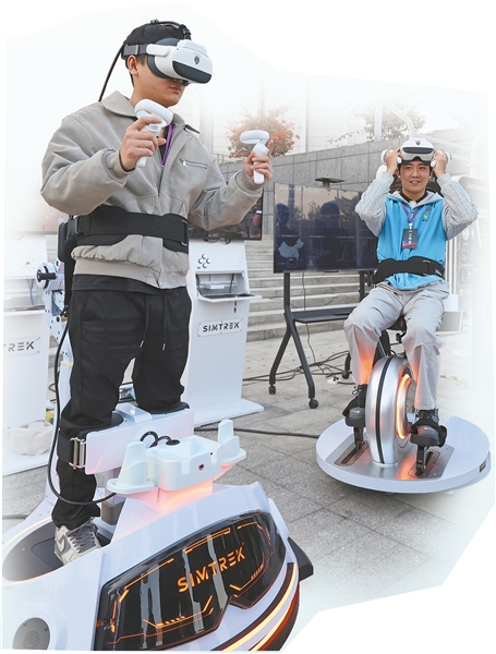 多款面向科學健身的VR智能運動平台參展。